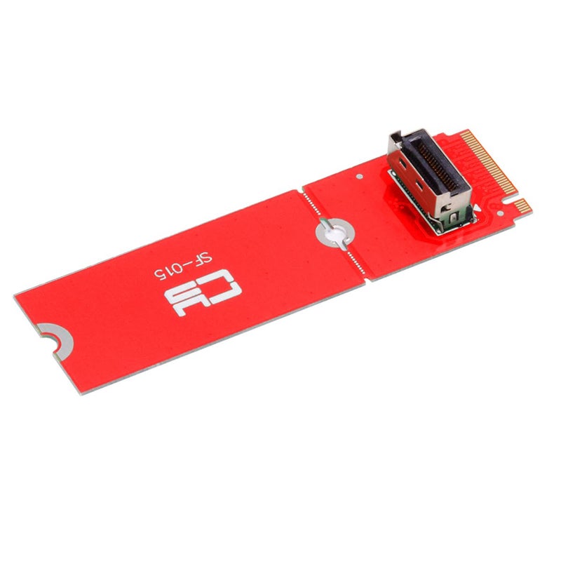 Cablecc M.2 M-Key PCI-E 5.0 4.0 to Mini Cool Edge IO MCIO Female Host Adapter for PCIe Nvme SSD 2280 2230 - Image 1